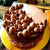 עוגת שכבות שוקולד וחמאת בוטנים